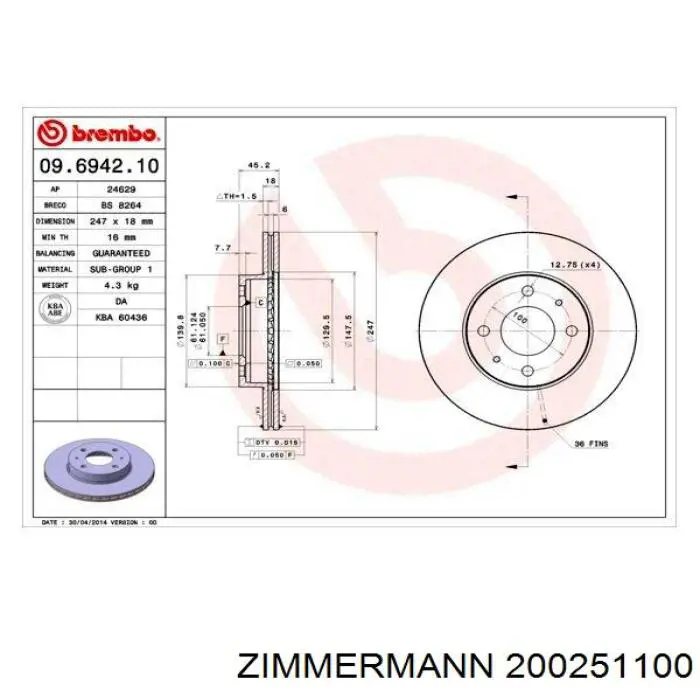 200251100 Zimmermann Discos