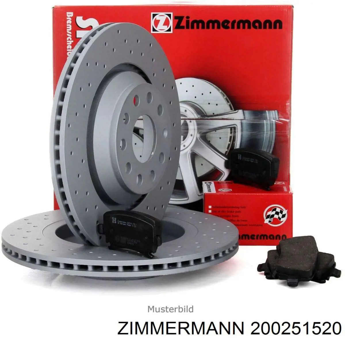200251520 Zimmermann disco de freno delantero