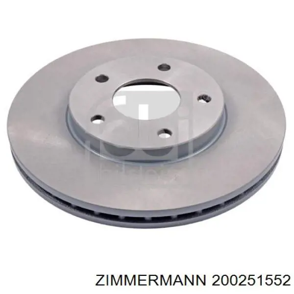 200251552 Zimmermann disco de freno delantero