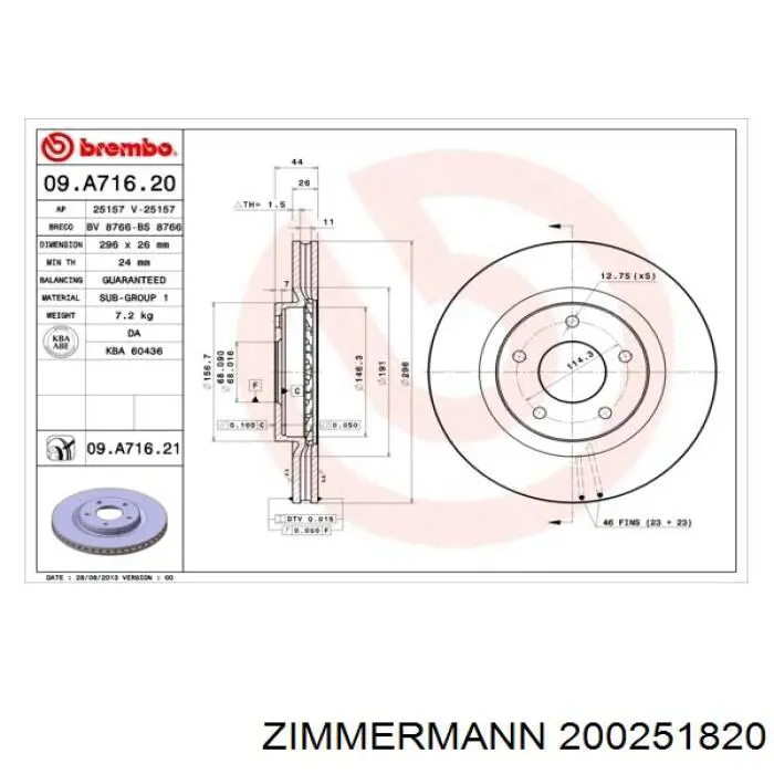 Comprar 200251820 Zimmermann Freno de disco delantero