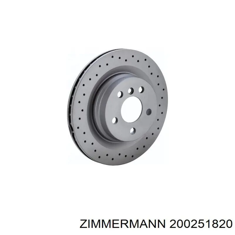 Disco de freno 200251820 Zimmermann