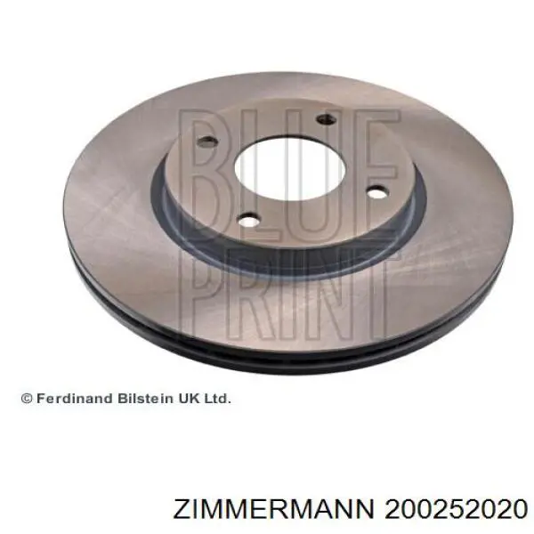 200252020 Zimmermann freno de disco delantero