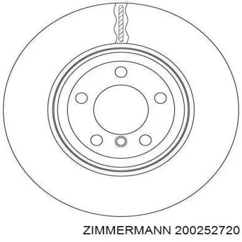 200252720 Zimmermann freno de disco delantero