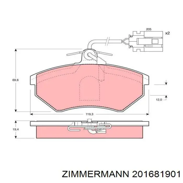 Pastillas de freno delanteras Seat Toledo 1 1L