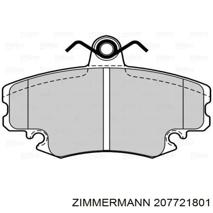 Pastillas de freno delanteras Peugeot 205 2 20A, C