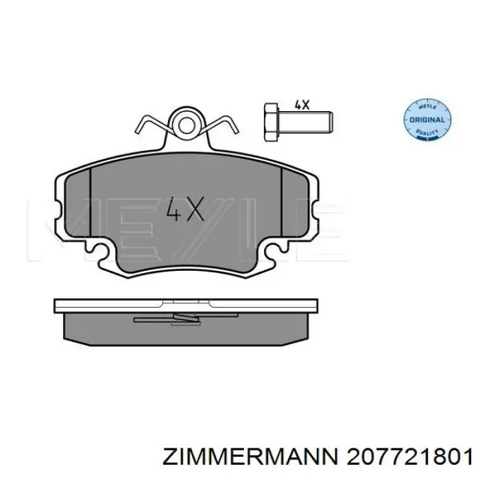 Pastillas de freno delanteras Peugeot 205 2 20A, C