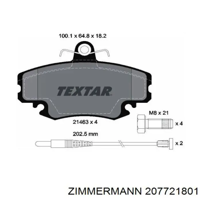 Pastillas de freno delanteras Peugeot 205 2 20A, C