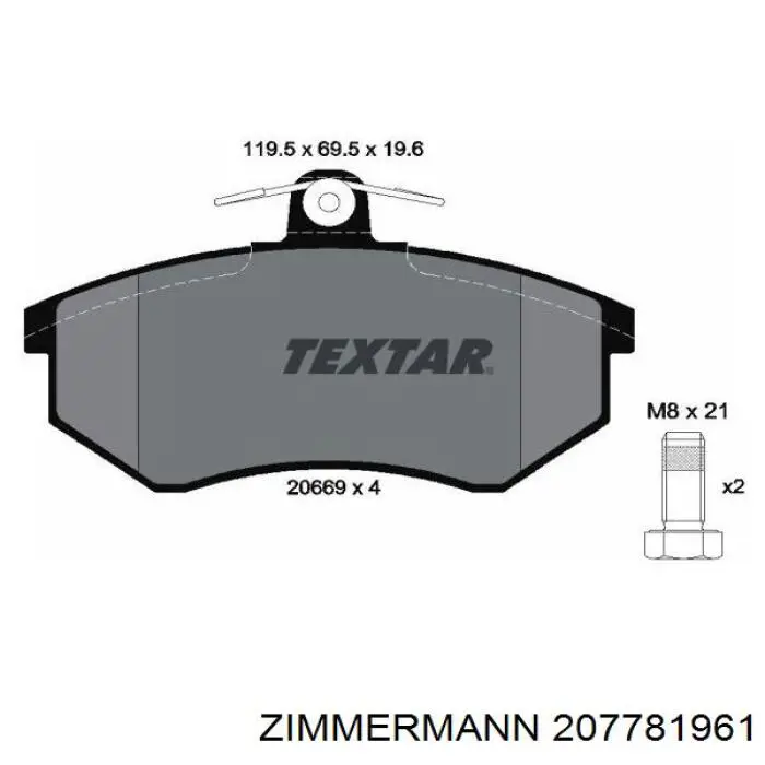 Pastillas de freno delanteras Seat Toledo 1 1L