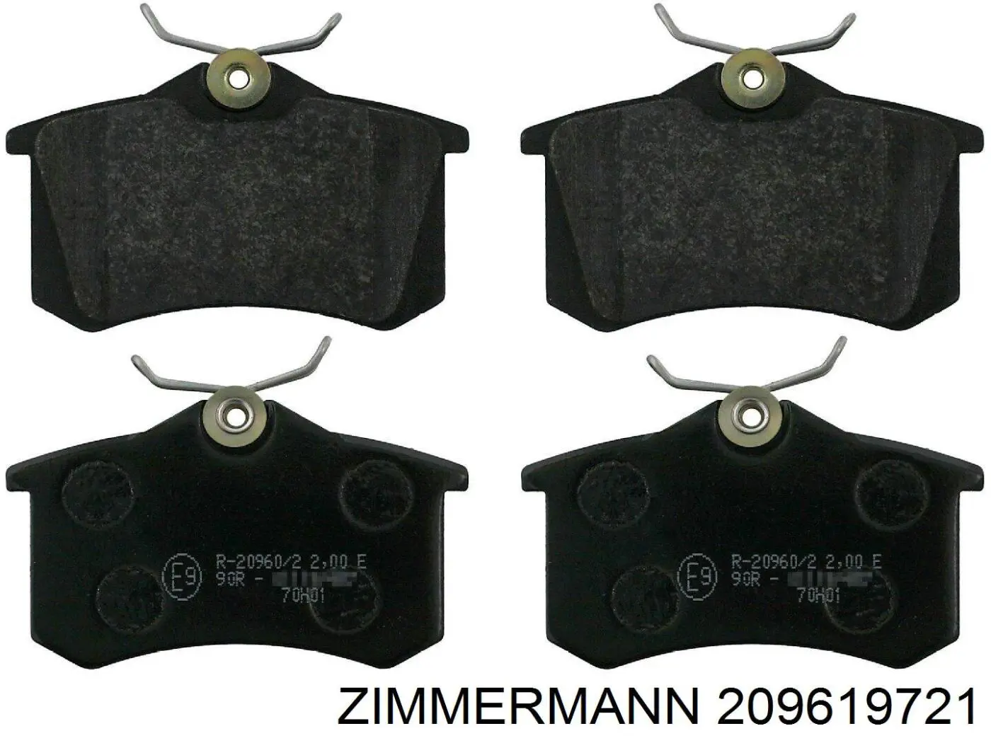 20961.972.1 Zimmermann pastillas de freno traseras