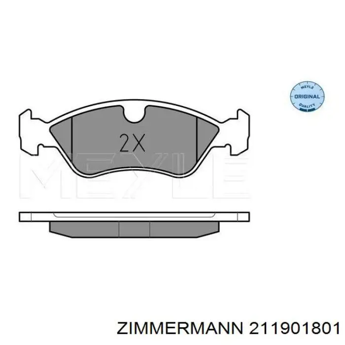 21190.180.1 Zimmermann pastillas de freno delanteras