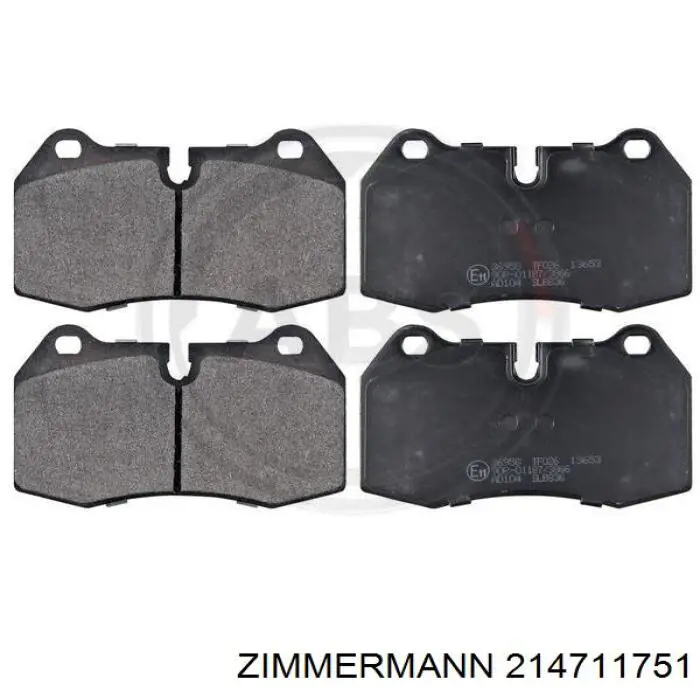 214711751 Zimmermann pastillas de freno delanteras