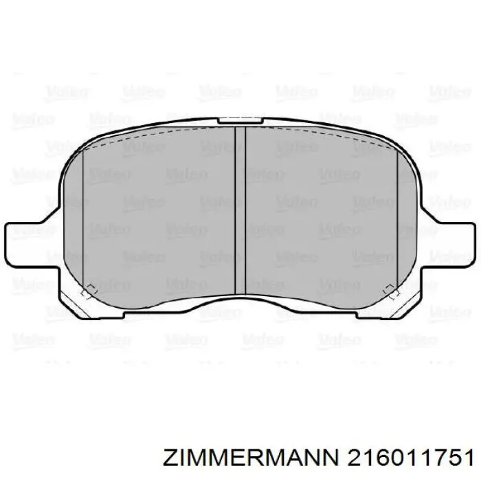 Comprar 216011751 Zimmermann Pastillas delanteras de freno