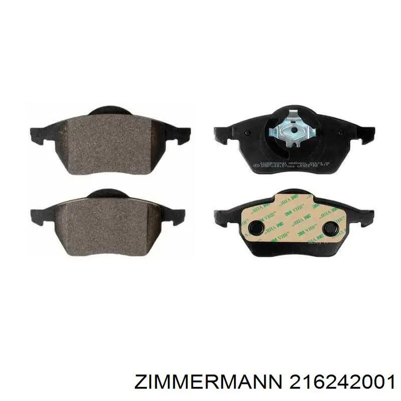 Pastillas freno delanteras Zimmermann 216242001 precio, desde 36,60 EUR