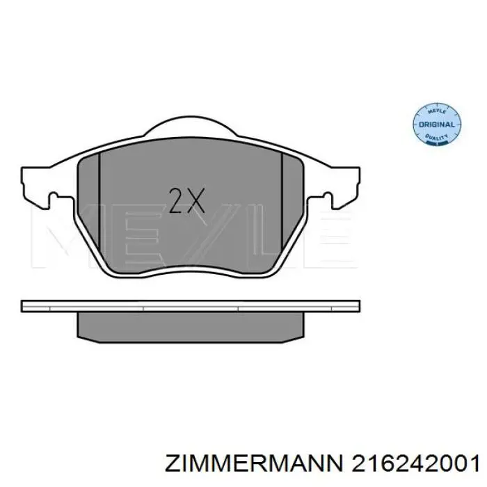 Comprar 216242001 Zimmermann Pastillas delanteras de freno