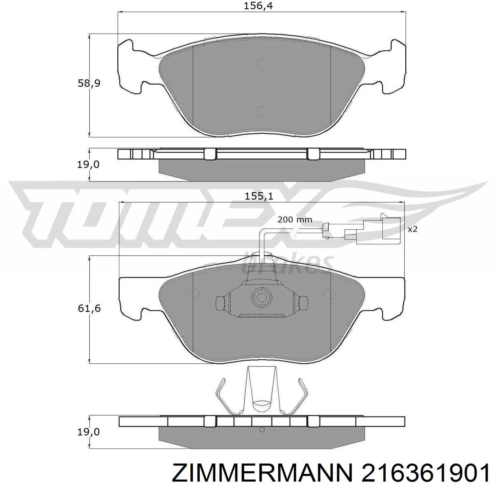 Pastillas de freno delanteras Alfa Romeo 156 932