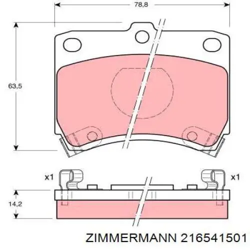 Pastillas de freno delanteras Mazda 323 BA