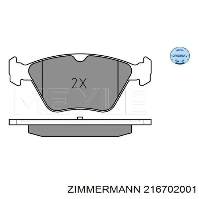 Pastillas freno delanteras Zimmermann 216702001 precio, desde 29,44 EUR
