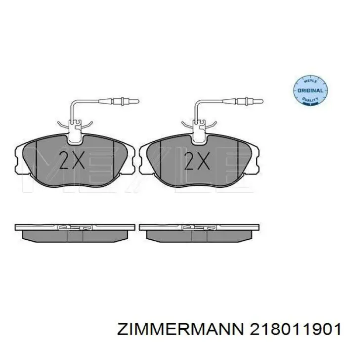 21801.190.1 Zimmermann pastillas de freno delanteras