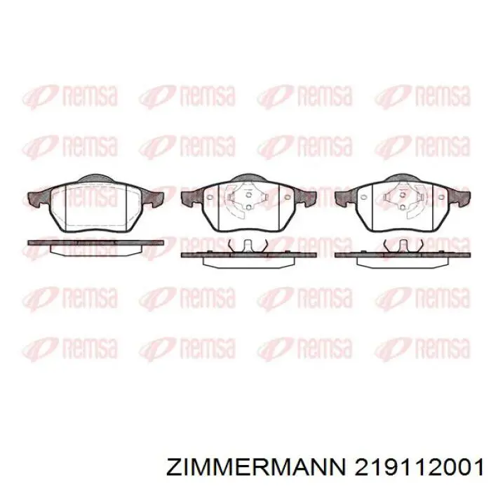 Pastillas freno delanteras Zimmermann 219112001 precio, desde 34,17 EUR