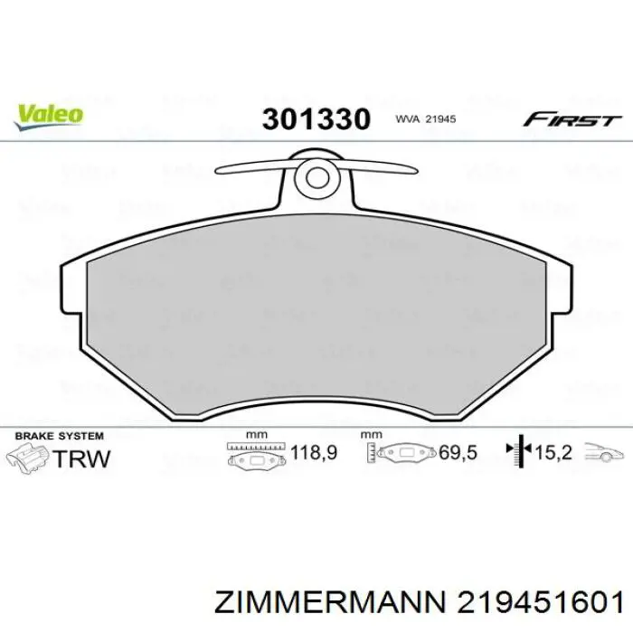 Pastillas de freno delanteras Seat Ibiza 2 6K1