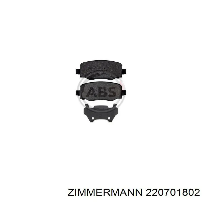 Pastillas de freno 220701802 Zimmermann