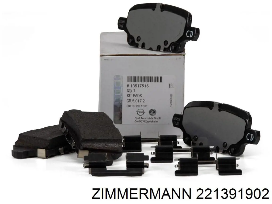 Comprar 221391902 Zimmermann Pastillas delanteras de freno
