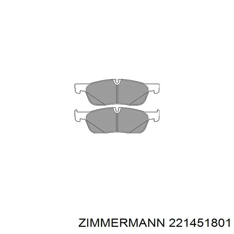 221451801 Zimmermann pastillas de freno delanteras