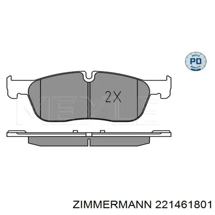 Pastillas freno delanteras Zimmermann 221461801 precio, desde 38,98 EUR
