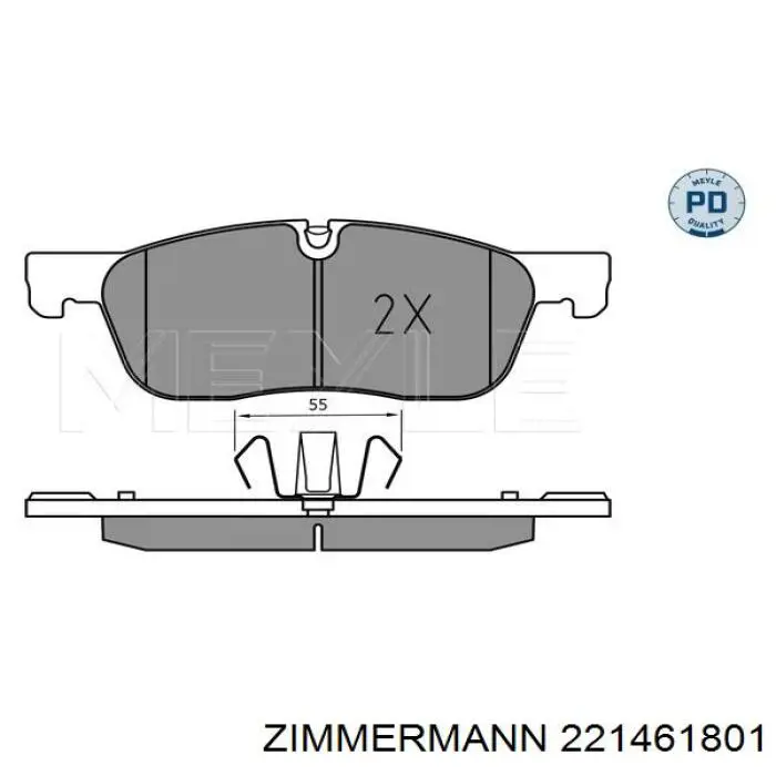 Comprar 221461801 Zimmermann Pastillas delanteras de freno