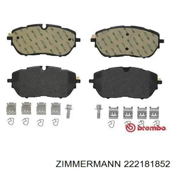 222181852 Zimmermann pastillas de freno delanteras