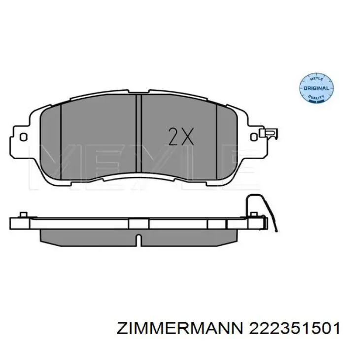 22235.150.1 Zimmermann pastillas de freno delanteras