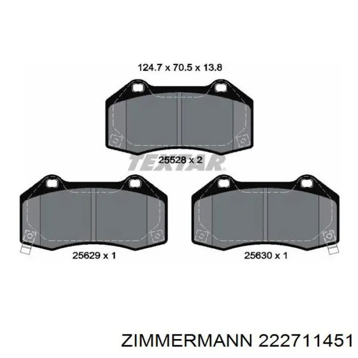 22271.145.1 Zimmermann pastillas de freno delanteras