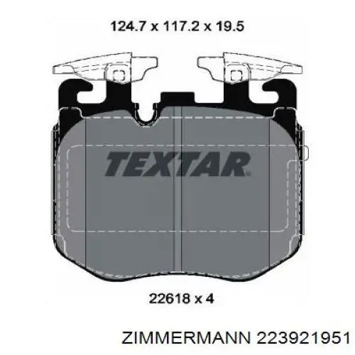 223921951 Zimmermann Pastillas delanteras
