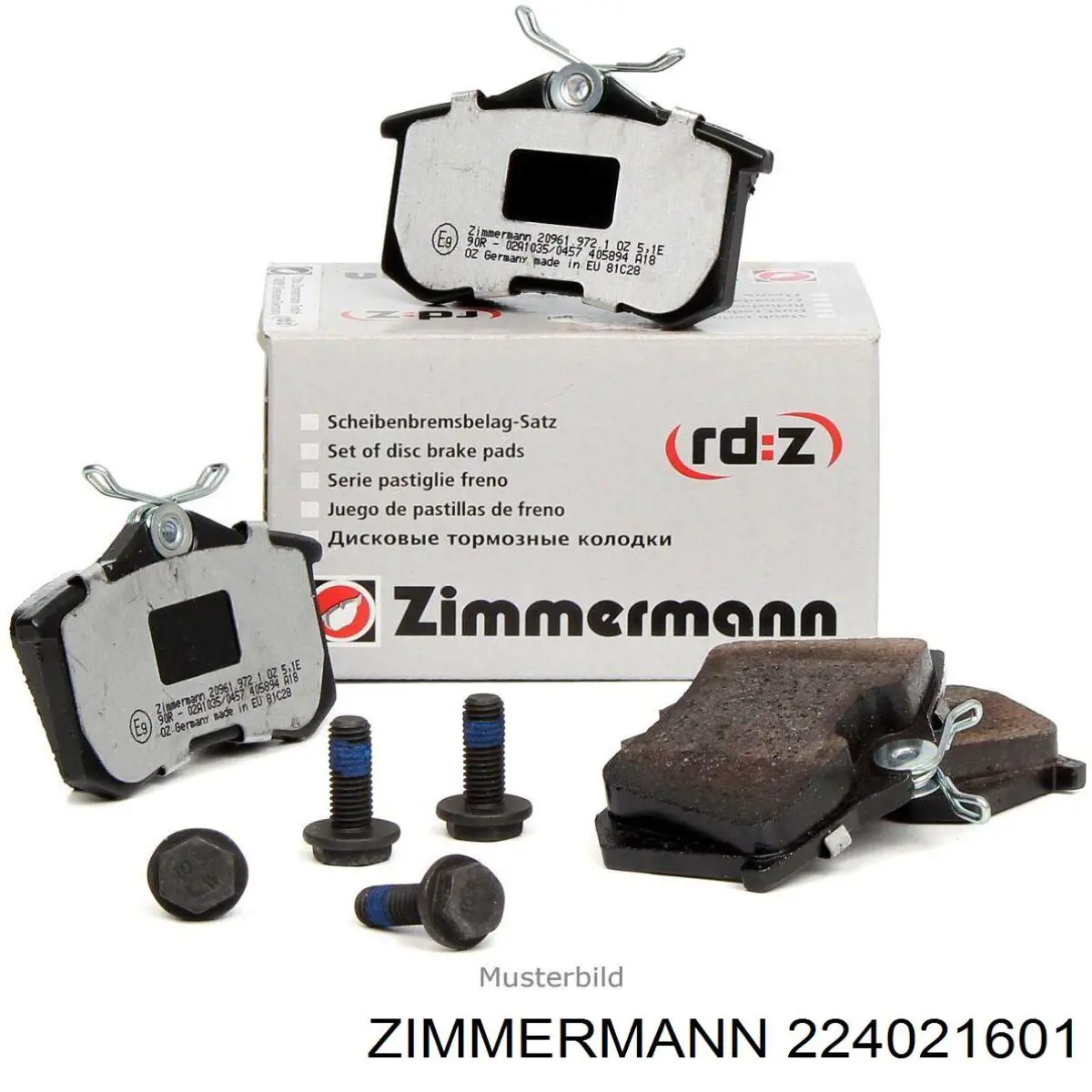 Pastillas freno delanteras Zimmermann 224021601 precio, desde 58,08 EUR
