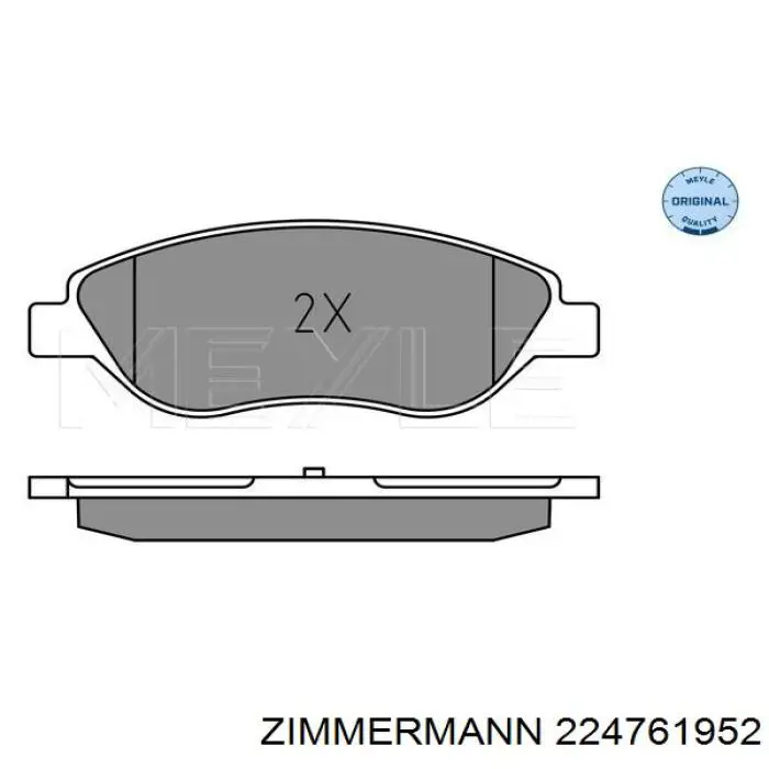 22476.195.2 Zimmermann pastillas de freno delanteras