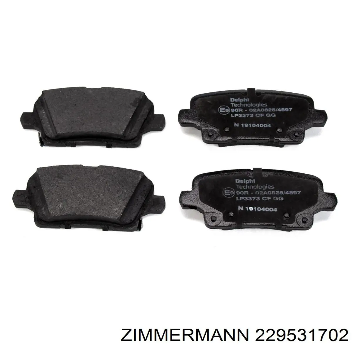 13517694 General Motors Pastillas freno traseras