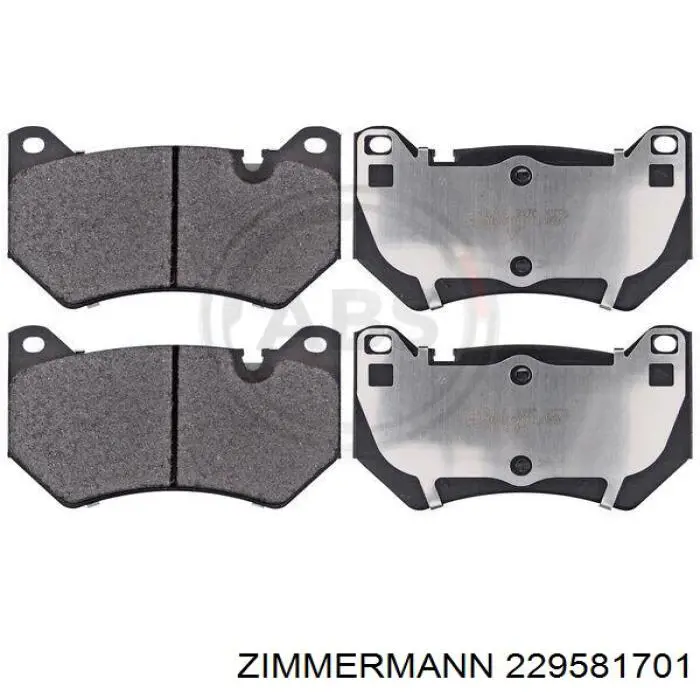 Pastillas freno delanteras Zimmermann 229581701 precio, desde 82,65 EUR