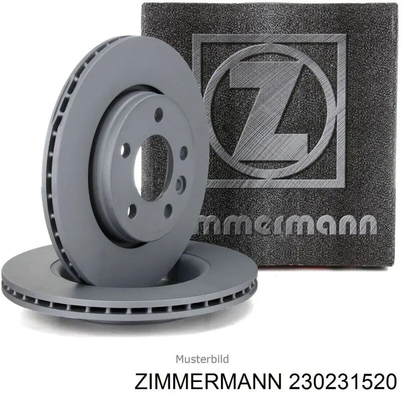 230.2315.20 Zimmermann disco de freno delantero