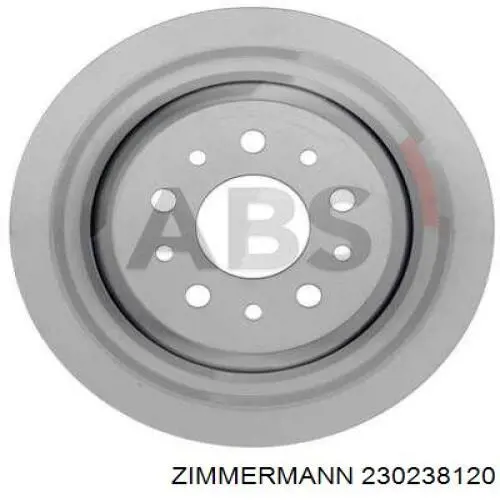 230.2381.20 Zimmermann disco de freno trasero