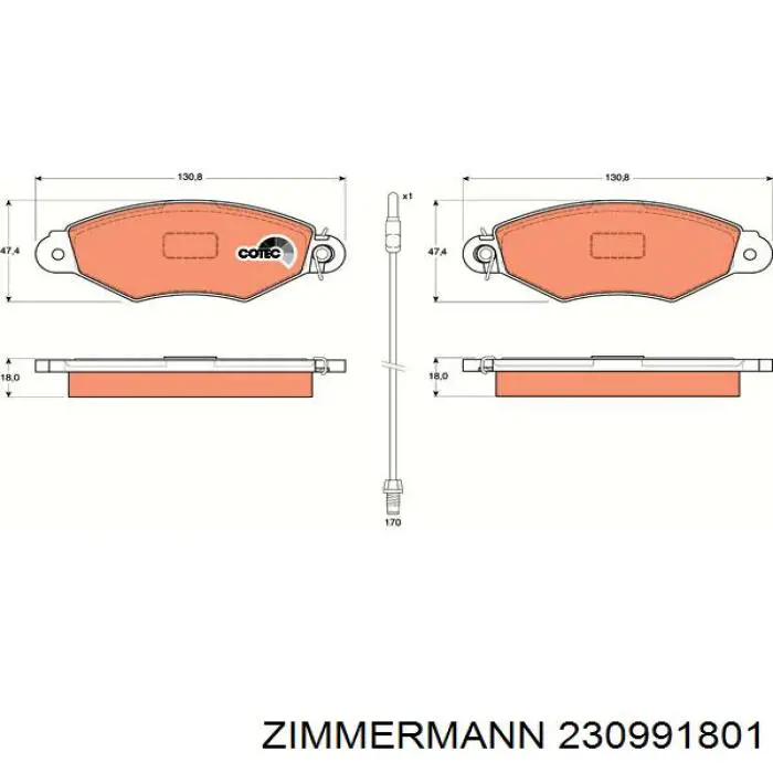 Pastillas de freno delanteras Renault Trafic 2 FL