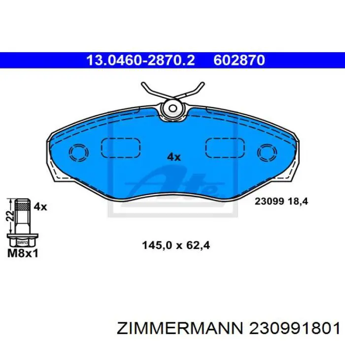Pastillas de freno delanteras Renault Trafic 2 FL