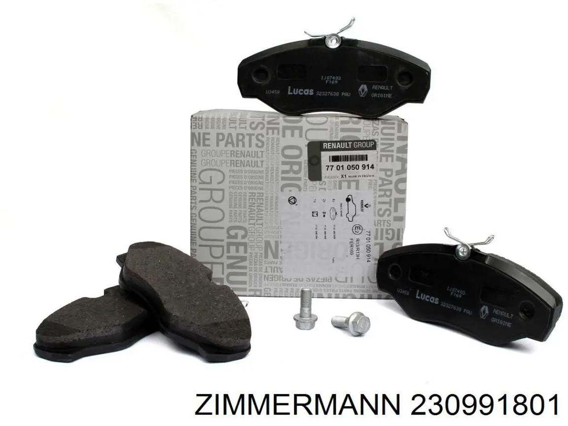 Pastillas de freno delanteras Renault Trafic 2 FL