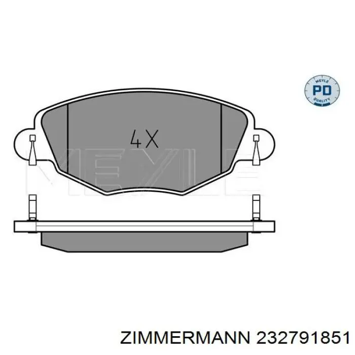 23279.185.1 Zimmermann pastillas de freno delanteras