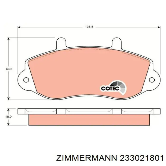 23302.180.1 Zimmermann pastillas de freno delanteras