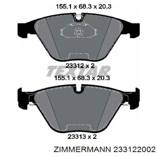 Pastillas de freno delanteras BMW 3 E90