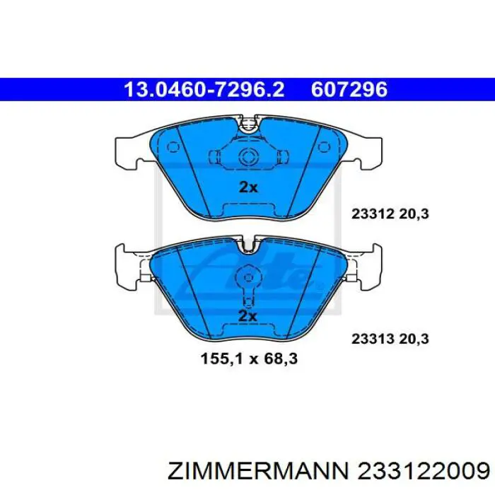 Pastillas de freno delanteras BMW 3 E90