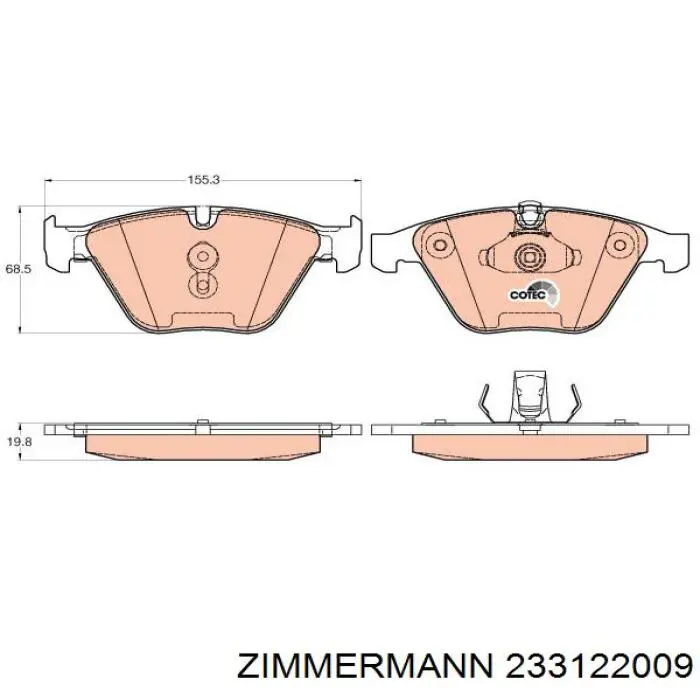 Pastillas de freno delanteras BMW 3 E90