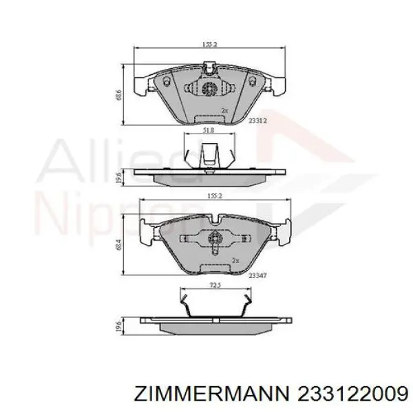 Pastillas de freno delanteras BMW 3 E90