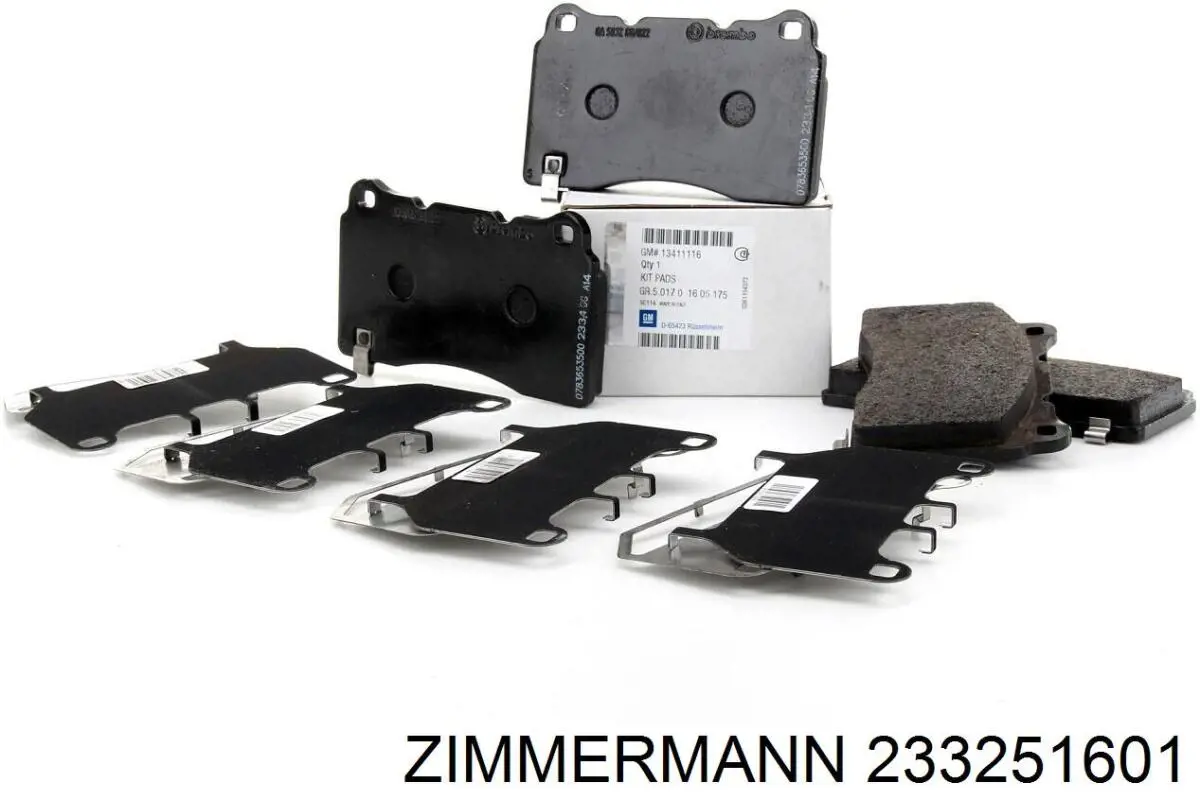 Pastillas freno delanteras Zimmermann 233251601 precio, desde 40,40 EUR