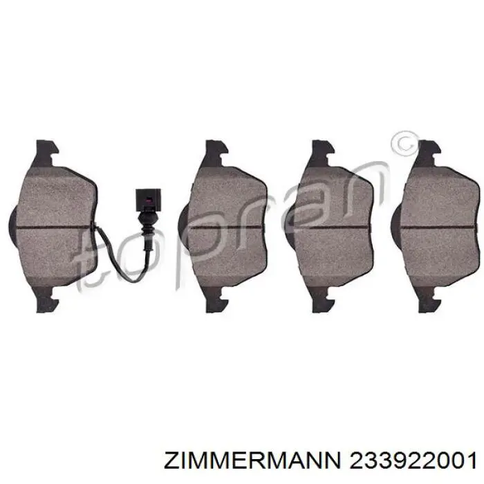 Pastillas de freno delanteras Zimmermann 233922001
